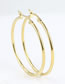 Fashion Gold Stainless Steel Hoop Earrings