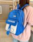 Fashion Light Blue Nylon Large Capacity Backpack