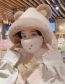 Fashion Single Mask Khaki Imitation Rabbit Fur Bear Mask