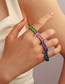 Fashion Light Purple Alloy Hollow Chain Open Ring
