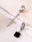 Fashion One Stainless Steel Ear Clip With 8 Sides Stainless Steel Square Hoop Earrings
