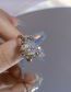 Fashion 3# Alloy Diamond Heart Thorn Ring