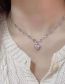 Fashion Twenty Three# Alloy Diamond Heart Necklace