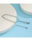 Fashion Silver Titanium Geometric Link Bracelet