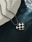 Fashion Silver Titanium Steel Drip Heart Heart Necklace