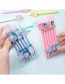 Fashion Transparent Blue Pole - Adorable Bear Cartoon Writing Press Pen 6 Boxes