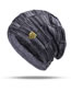 Fashion Single Hat Gray Acrylic Knit Beanie