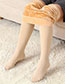 Fashion Color Spandex Fleece Bare Leg Tights