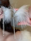 Fashion Earhook - White (right Ear Single) Alloy Geometric Butterfly Feather Tassel Ear Cuffs