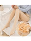 Fashion Skin Color Stepping On Feet 220 Grams Of Super Soft Fleece Solid Color Knit High Waist Leggings