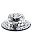 Fashion Silver Leather Lens Patch Jazz Hat