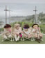 Fashion Coffee Knitted Baby Wig Set