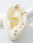 Fashion Gold Alloy Geometric Flower Earring Set
