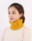 Fashion Orange Solid Color Knitted Scarf