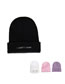 Fashion Black Monogram Embroidered Knitted Beanie