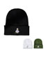 Fashion White Acrylic Knit Skateboard Duck Embroidered Beanie