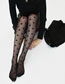 Fashion Black Polka Dot Jacquard Stockings