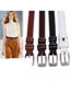 Fashion Red Coffee 140cm Metal Square Buckle Wide Belt