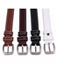 Fashion Red Coffee 105cm Metal Square Buckle Wide Belt
