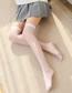 Fashion White Thin Calf Socks Core-spun Ribbed Ultra-thin Stockings
