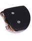 Fashion Black 62cm Pu Buckle Elastic Wide Waist Belt