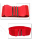 Fashion Red 75cm Faux Leather Elasticated Wide Belt