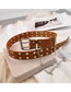 Fashion Red [with Chain] Double Vent Eye Rivet Wide Belt
