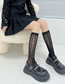 Fashion Net Lace Calf Socks White Nylon Lace Jacquard Calf Socks