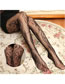 Fashion Black Lace Tattoo Hollow Out Fishnet Stockings