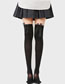 Fashion Black Velvet Bow Tall Stockings
