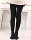 Fashion Black S [80-90cm] Velvet Knitted Stockings