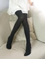 Fashion Black L [110-130cm] Velvet Knitted Stockings