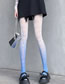 Fashion Gradient Black [net Stockings] Gradient Cutout Lace Fishnet Stockings