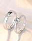 Fashion Male Copper Inlaid Zirconia Geometric Ring Set