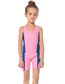 Fashion Navy Blue Nylon Children's One-piece Surf Swimsuit