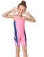 Fashion Navy Blue Nylon Children's One-piece Surf Swimsuit