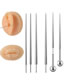 Fashion 0.45x1mm 10 Batches Needle-type Geometric Piercing Needle