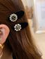 Fashion Double Ring Alloy Diamond Double Ring Round Water Drop Hair Clip