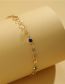 Fashion Gold Gold Plated Copper Pig Nose Crystal Chain Bracelet
