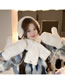 Fashion Khaki Bear Gloves White Lamb Wool Bear Logo Knit Mittens