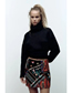 Fashion Color Polyester Print Embroidered Skirt