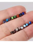 Fashion 4 Batches Of Deep Sea Blue 1.2x10x4mm Stainless Steel Dragon Claw Cat Eye Ball Piercing Nose Ring