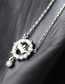 Fashion Silver Geometric Crown Necklace In Copper And Diamonds
