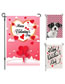Fashion Valentine's Day Garden Banners 27 Polyester Printed Linen Garden Flag