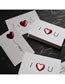 Fashion Electrocardiogram Leather Heart Pop-up Birthday Card