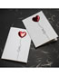 Fashion Electrocardiogram Leather Heart Pop-up Birthday Card