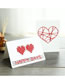 Fashion Double Love (yellow Leather) Kraft Paper Cross Stitch Heart Laser Carved Greeting Card