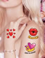 Fashion 20# Cartoon Heart Flower Arm Tattoo Sticker