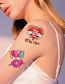 Fashion 17# Cartoon Heart Flower Arm Tattoo Sticker