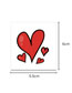 Fashion 2# Cartoon Heart Flower Arm Tattoo Sticker